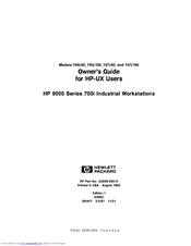 HP Model 747i - Workstation Owner's Manual