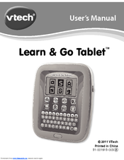 Vtech Learn & Go Tablet User Manual