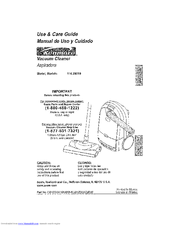 Kenmore 2029219 - Canister Vacuum Use And Care Manual