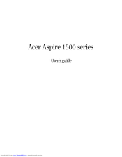 Acer Aspire 1500 series User Manual