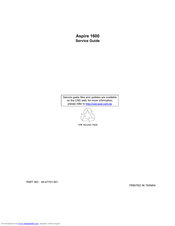 Acer Aspire 1600 series Service Manual