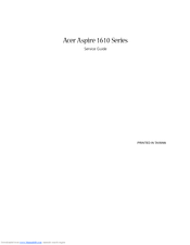 Acer Aspire 1610 series Service Manual