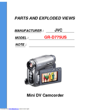 JVC GR-D775US Manual
