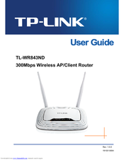 TP-Link TL-WR843ND User Manual