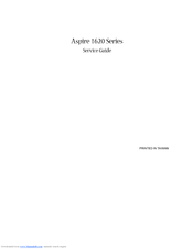 Acer Aspire 1620 Series Service Manual