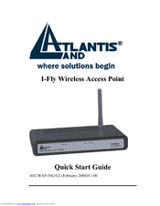 Atlantis Land I-Fly A02-WAP-54G/G2 Quick Start Manual