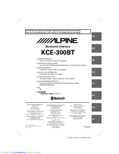 Alpine KCE-300BT Owner's Manual