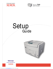 Xerox 7300DT - Phaser Color Laser Printer Setup Manual