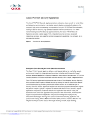Cisco PIX 501 - Security Appliance Datasheet