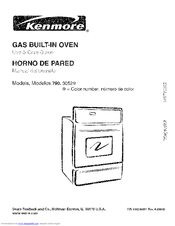Kenmore 3052 - 24 in.  Clean Wall Oven Use And Care Manual