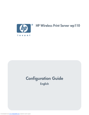 HP wp110 - 802.11b Wireless Print Server Configuration Manual