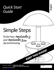 Aerogarden 100302-BSS Manuals