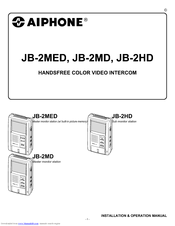 Aiphone Jb 2med Installation And Operation Manual Pdf