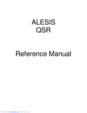 Alesis Qsr Program Chart