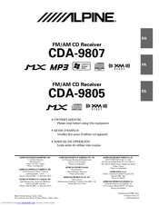 ALPINE CDA-9807 MANUAL PDF