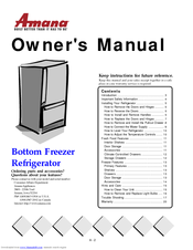 freezer amana bottom refrigerator manuals owner manual