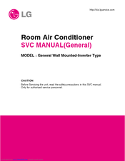 Lg General Wall Mounted Inverter Type Svc Manual Pdf Download