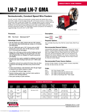 10 feeder wire ln Lincoln 7 Electric LN Manuals