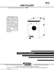 Lincoln Electric MIG PULSER IM555 Manuals