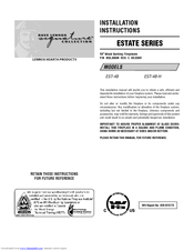 Lennox Signature Estate Est 48 Installation Instructions Manual