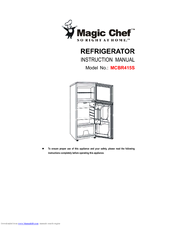 Magic Chef Instruction Manual