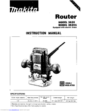 Makita 3620 Manuals