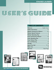 Maytag Stacked Laundry Manuals