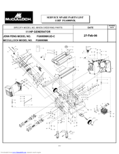 Mcculloch FG6000MK Manuals