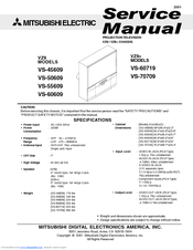 Mitsubishi VS-50609 Manuals
