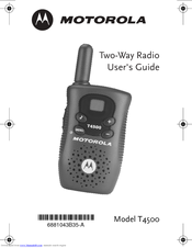 Motorola T4500 Manuals