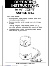 Mr. Coffee IDS55 Manuals