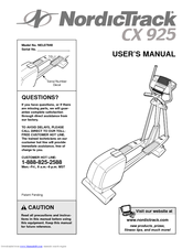 Nordictrack Cx 925 Manuals