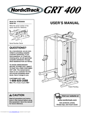 Nordictrack GRT 400 Manuals