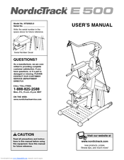 Nordictrack E 500 Manuals