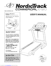 Nordictrack COMERCIAL 1750 Manuals