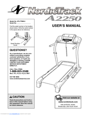 Nordictrack A2250 Treadmill Manuals