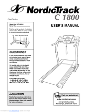 Nordictrack C1800 Manuals