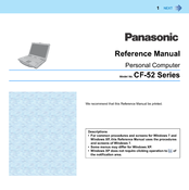 Panasonic CF-52 Series Manuals