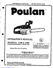 Poulan Pro 2400 Manuals