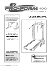 Proform 400cw Manuals