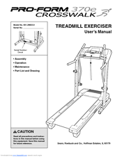 Proform 370e Treadmill Manuals