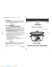 Rival Crock-Pot SCVPE600-CN Manuals