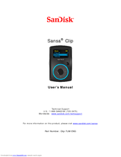 Reset Language Sandisk Clip Jam Mp3 : 7 pages quick start manual for