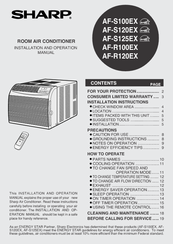 Sharp Af R100ex Installation And Operation Manual Pdf Download