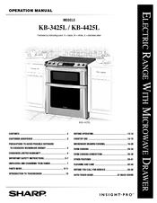 Sharp Kb4425ls 30 Inch Slide In Electric Range Manuals
