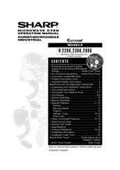Sharp R 209kk Manuals Sharp R 209kk Operation Manual