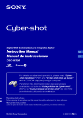 Sony Dsc W300 Cyber Shot Instruction Manual Pdf Download