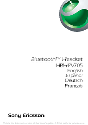 hbh-pv705 manual