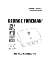 Toastmaster George Foreman GRP99 Series Manuals