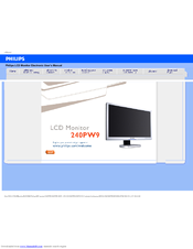 PHILIPS 240P2EB27 MONITOR WINDOWS VISTA DRIVER PHILIPS 240P2EB27 MONITOR DRIVERS WINDOWS 7